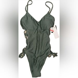 Hula Honey Ribbed One-Piece size xs new with tags